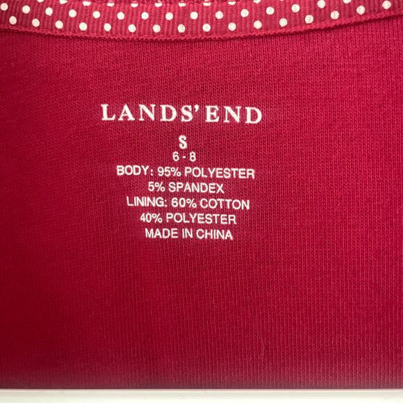 Lands' End Magenta Fleece Vest Sz S - Picture 3 of 3